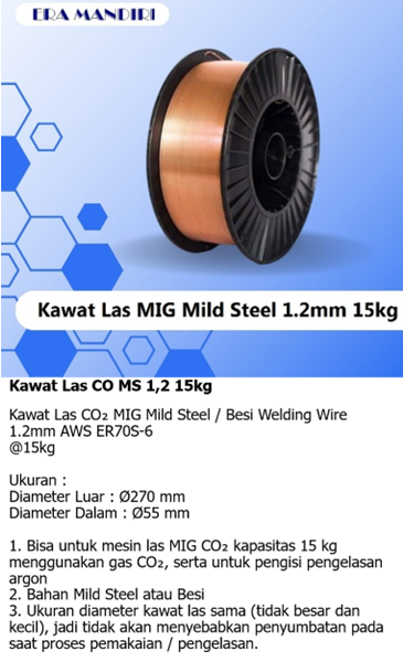Kawat Las Co MS1.2 15Kg. Gmr 6