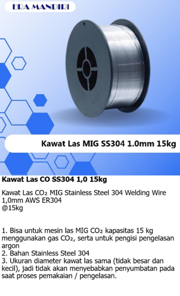 Kawat Las SS304 1.0 15Kg gmr 12